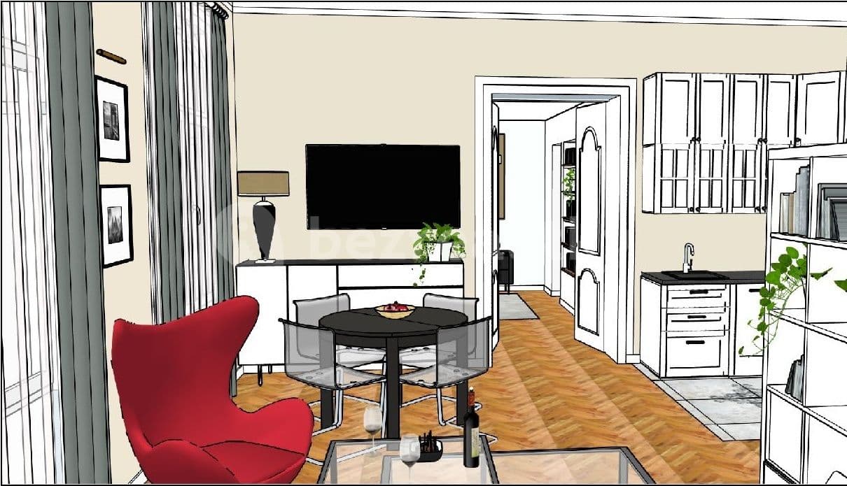 1 bedroom with open-plan kitchen flat to rent, 56 m², Na Smetance, Prague, Prague 1 bedroom with open-plan kitchen flat to rent, 56 m², Na Smetance, Prague, Prague