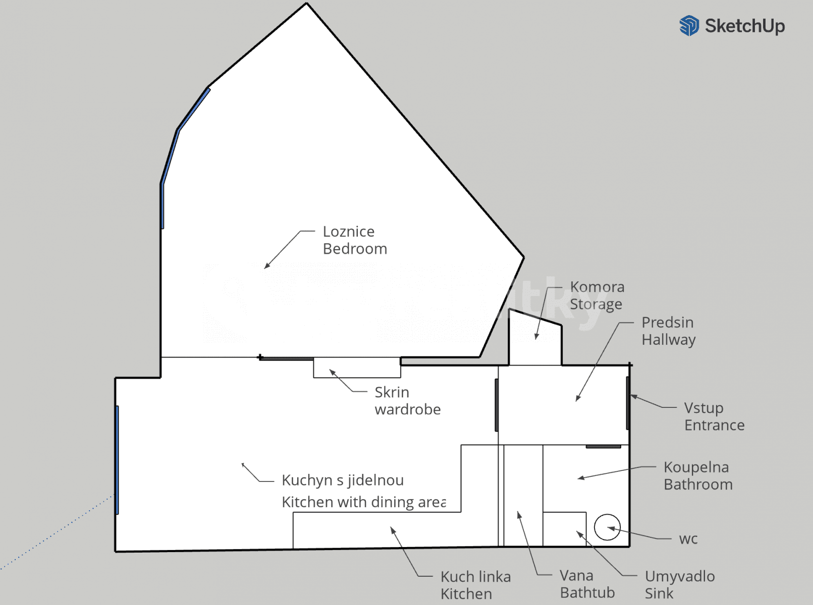 1 bedroom with open-plan kitchen flat to rent, 50 m², Oblouková, Prague, Prague 1 bedroom with open-plan kitchen flat to rent, 50 m², Oblouková, Prague, Prague