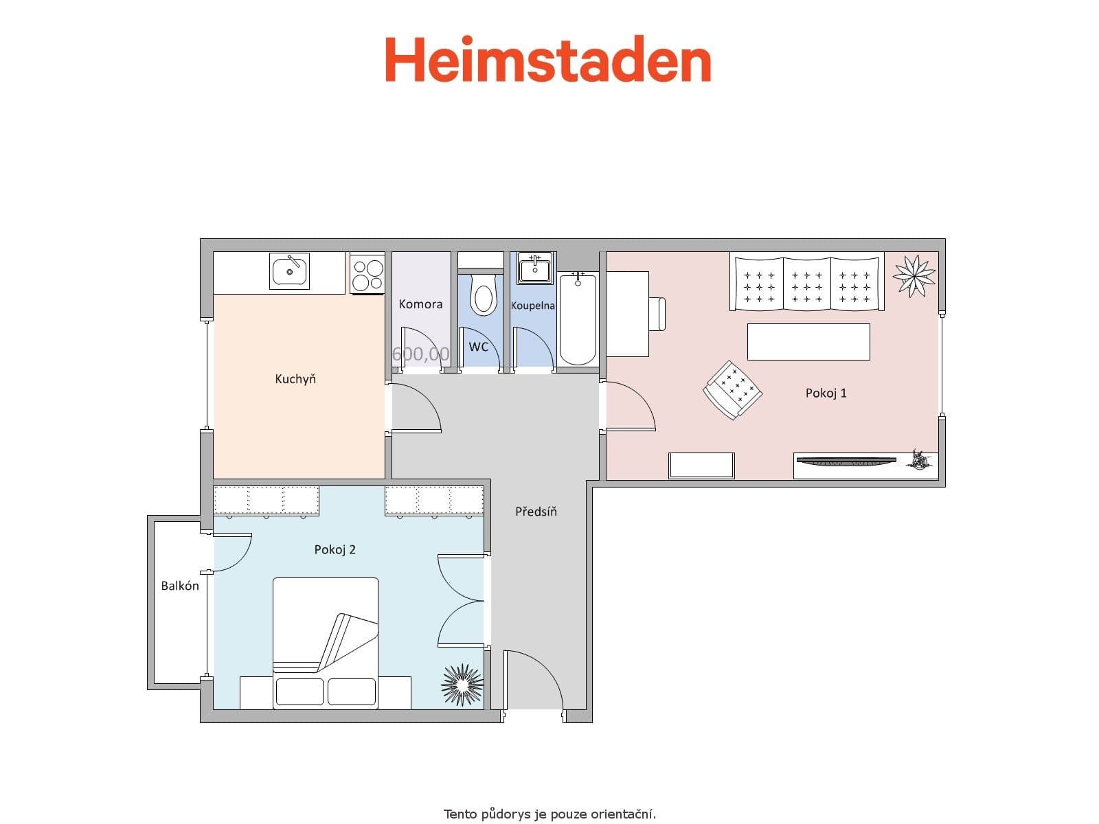 2 bedroom flat to rent, 56 m², Národní třída, Havířov, Moravskoslezský Region 2 bedroom flat to rent, 56 m², Národní třída, Havířov, Moravskoslezský Region