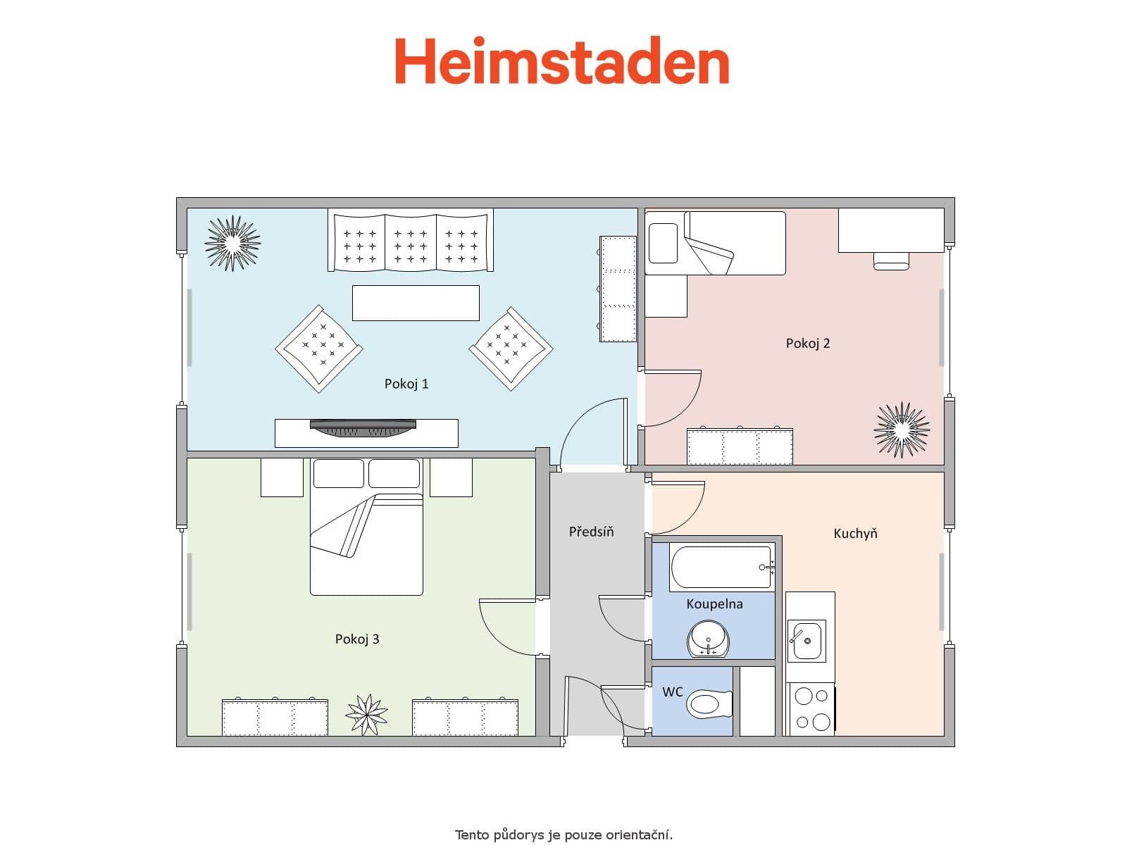 3 bedroom flat to rent, 69 m², Kosmonautů, Karviná, Moravskoslezský Region 3 bedroom flat to rent, 69 m², Kosmonautů, Karviná, Moravskoslezský Region