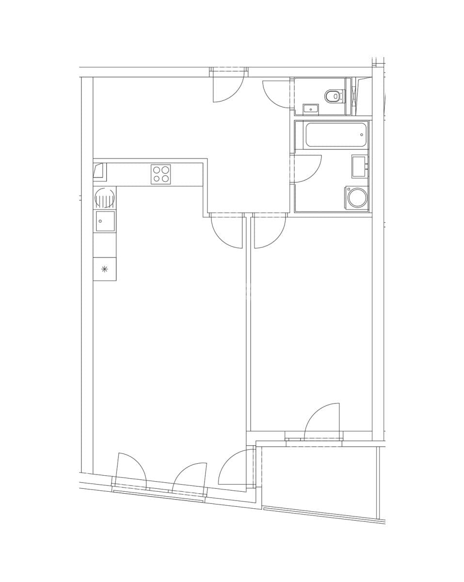 1 bedroom with open-plan kitchen flat to rent, 70 m², Karla IV., Rosice, Jihomoravský Region