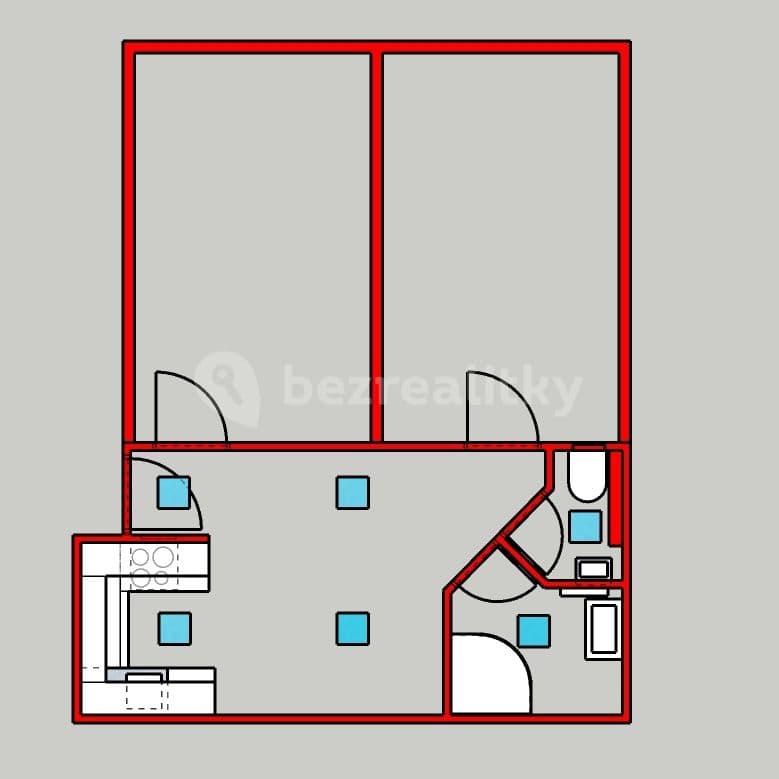 2 bedroom flat to rent, 53 m², Velehradská, Prague, Prague 2 bedroom flat to rent, 53 m², Velehradská, Prague, Prague