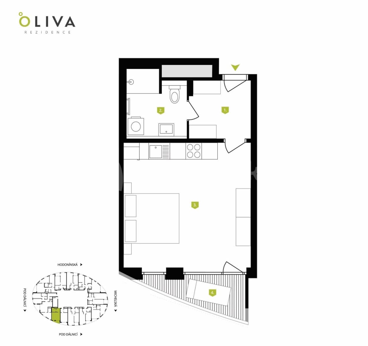 Studio flat to rent, 39 m², Pod Dálnicí, Prague, Prague Studio flat to rent, 39 m², Pod Dálnicí, Prague, Prague