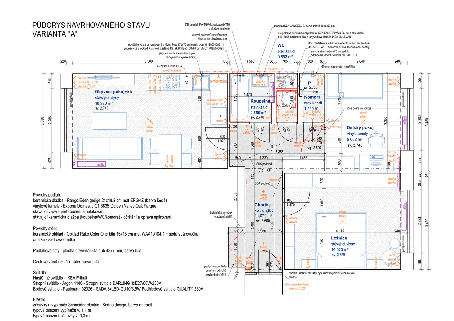 2 bedroom with open-plan kitchen flat to rent, 60 m², Ruská, Prague, Prague 2 bedroom with open-plan kitchen flat to rent, 60 m², Ruská, Prague, Prague