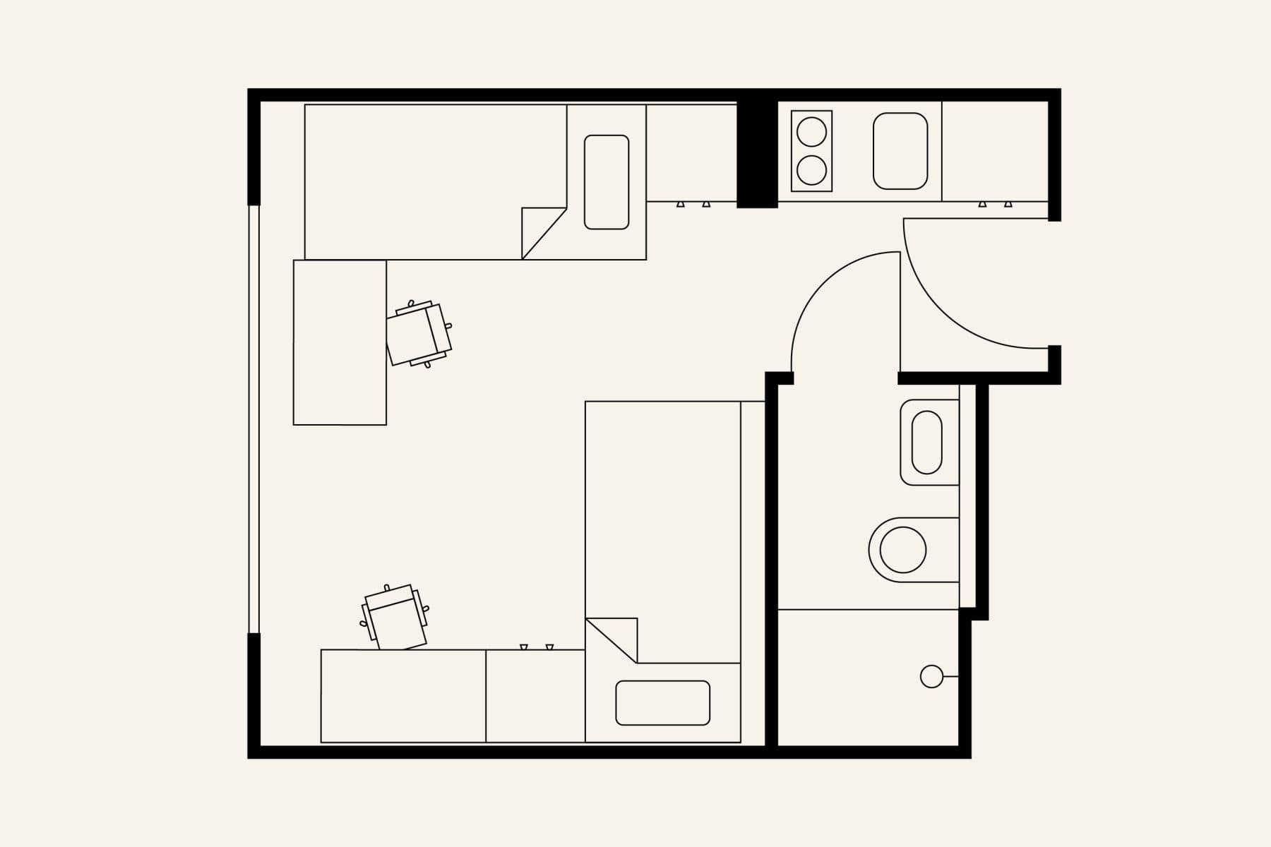 Studio flat to rent, 17 m², Na Zátorách, Prague, Prague Studio flat to rent, 17 m², Na Zátorách, Prague, Prague