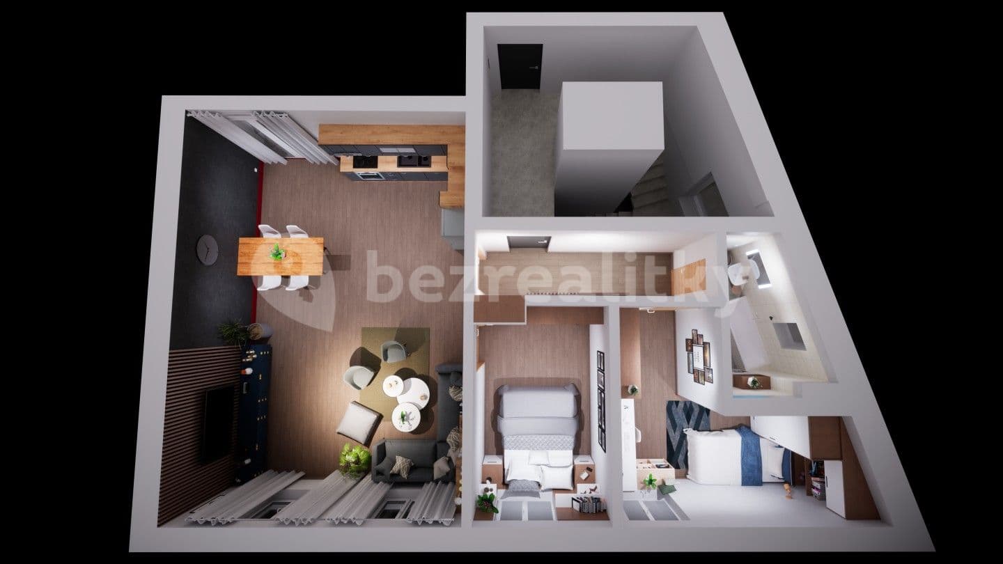 2 bedroom with open-plan kitchen flat for sale, 75 m², Fráni Šrámka, České Budějovice, Jihočeský Region