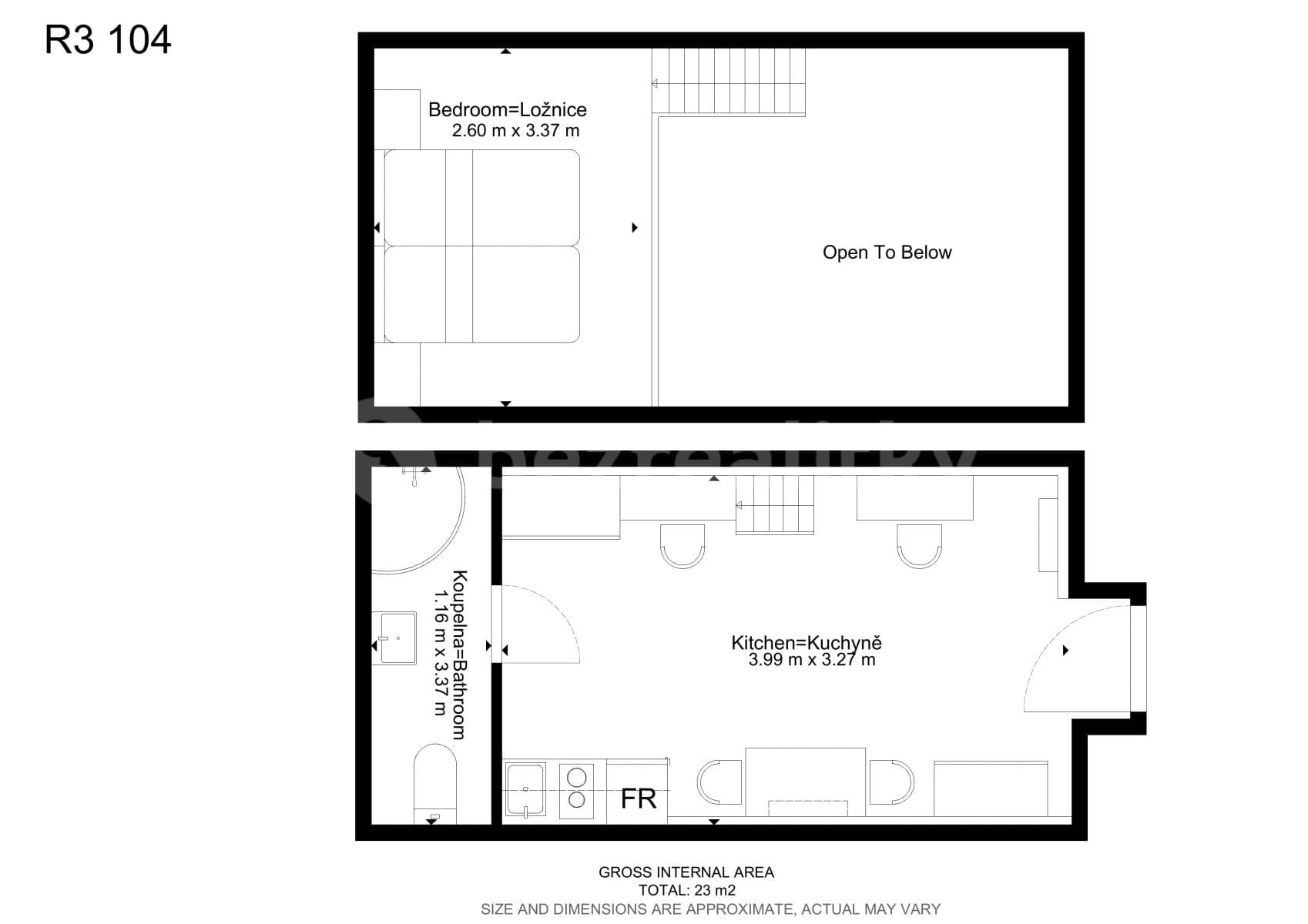 Studio flat to rent, 20 m², Václavská, Brno, Jihomoravský Region Studio flat to rent, 20 m², Václavská, Brno, Jihomoravský Region