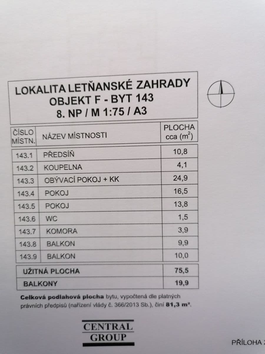 2 bedroom with open-plan kitchen flat for sale, 81 m², Kadečkové, Prague, Prague 2 bedroom with open-plan kitchen flat for sale, 81 m², Kadečkové, Prague, Prague