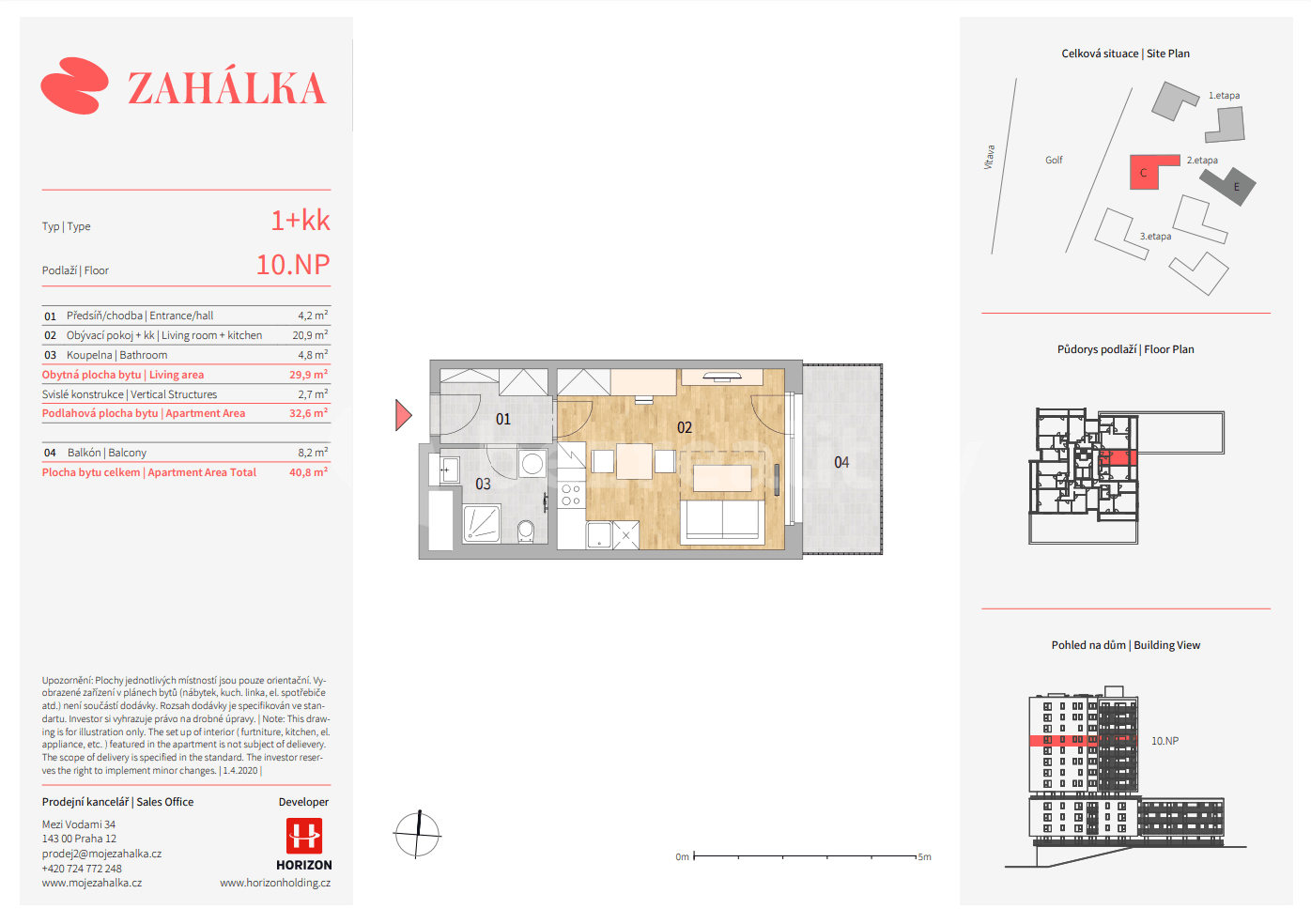 Studio flat to rent, 32 m², Mezi Vodami, Prague, Prague Studio flat to rent, 32 m², Mezi Vodami, Prague, Prague