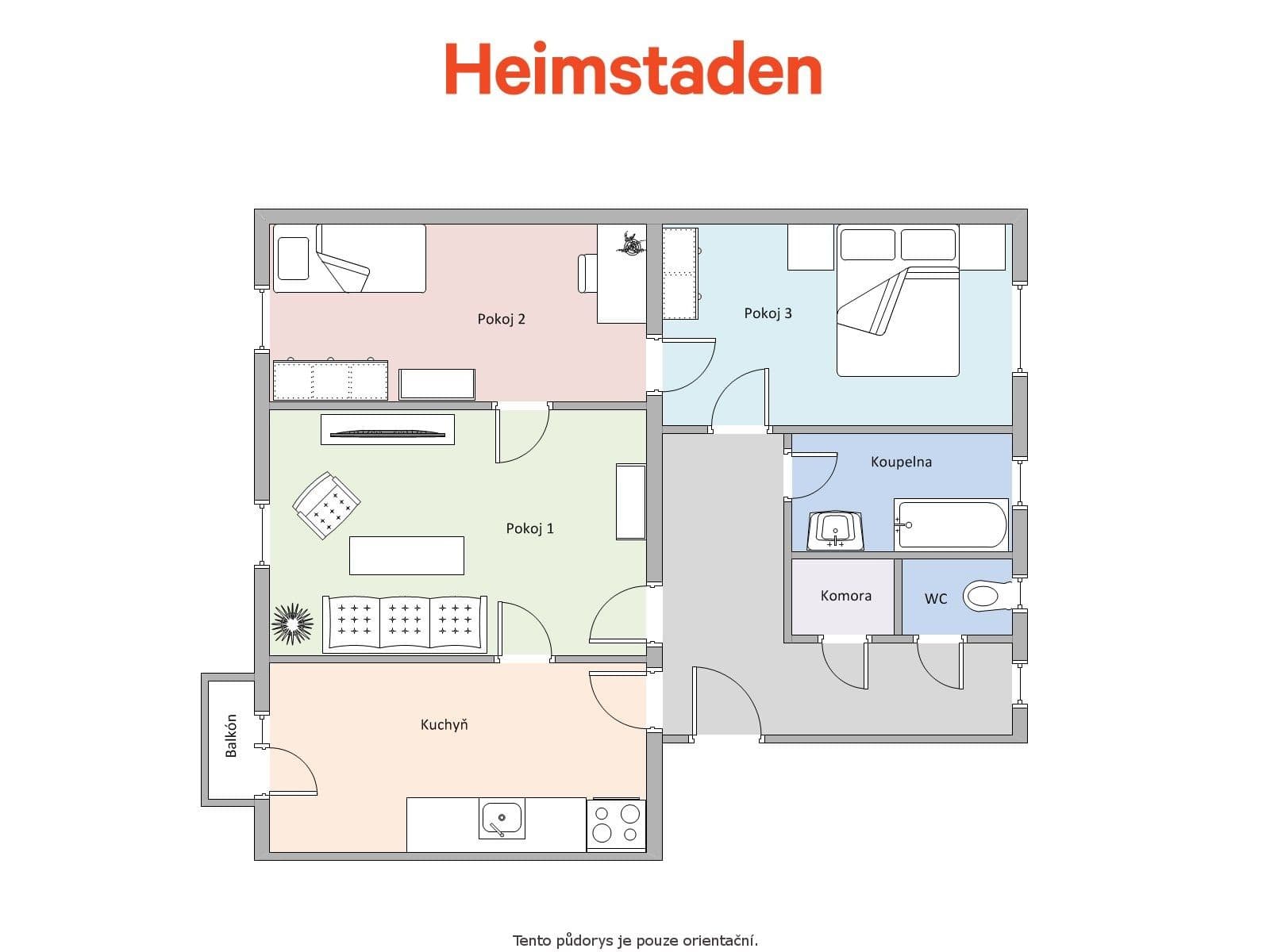 3 bedroom flat to rent, 70 m², Slovenského národního povstání, Havířov, Moravskoslezský Region 3 bedroom flat to rent, 70 m², Slovenského národního povstání, Havířov, Moravskoslezský Region