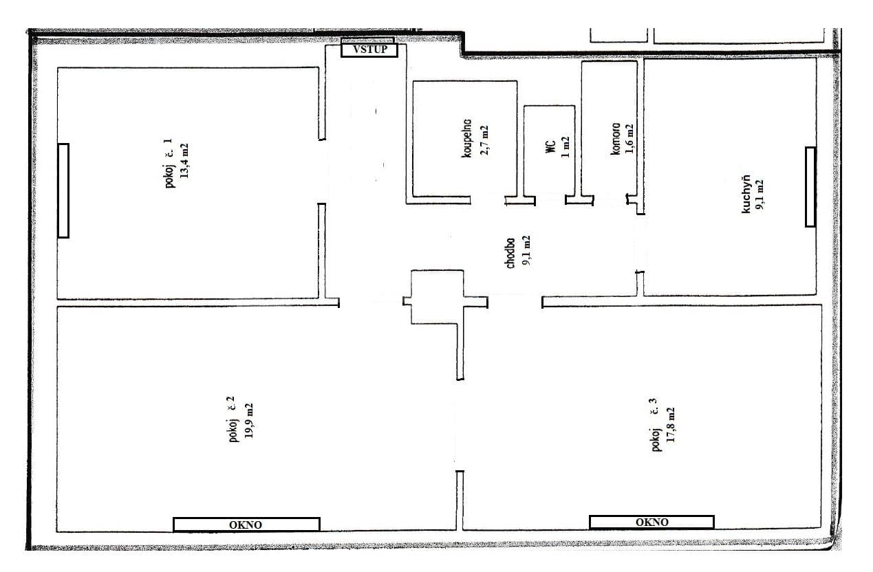 3 bedroom flat to rent, 75 m², Na Korábě, Prague, Prague 3 bedroom flat to rent, 75 m², Na Korábě, Prague, Prague