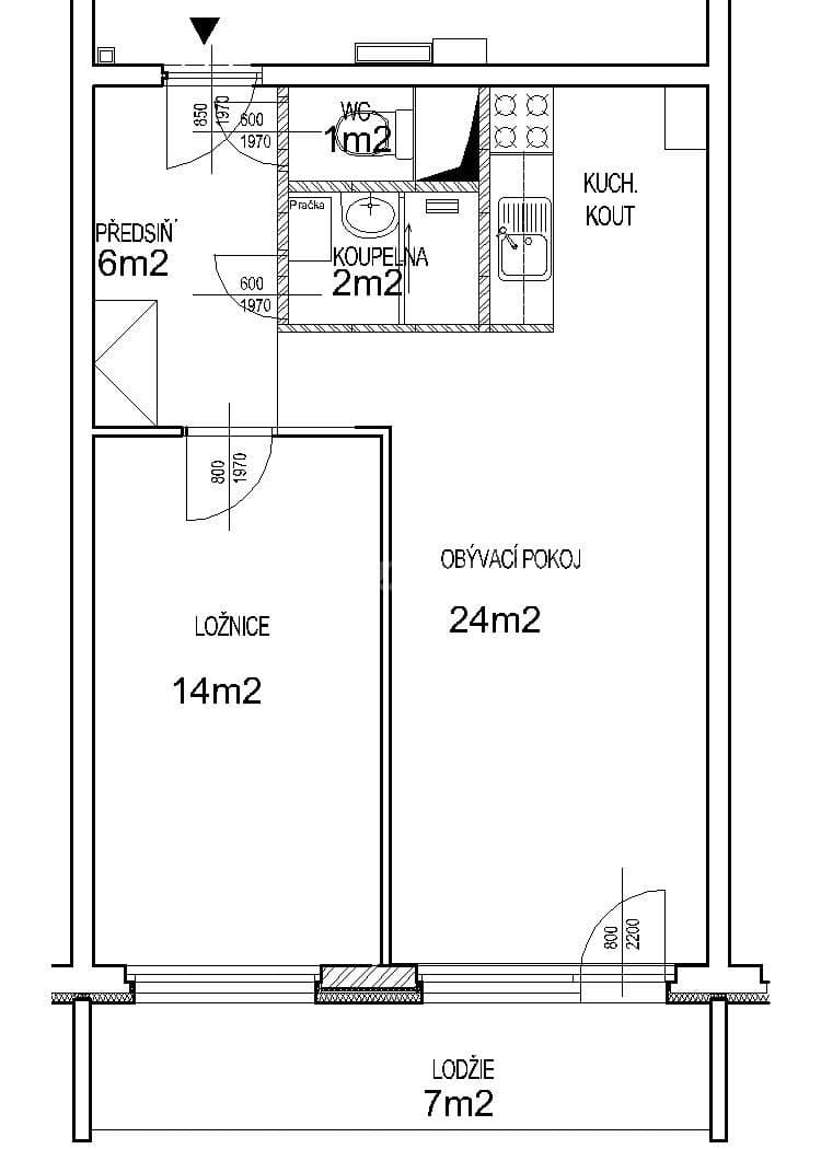 1 bedroom with open-plan kitchen flat to rent, 56 m², Milánská, Prague, Prague 1 bedroom with open-plan kitchen flat to rent, 56 m², Milánská, Prague, Prague