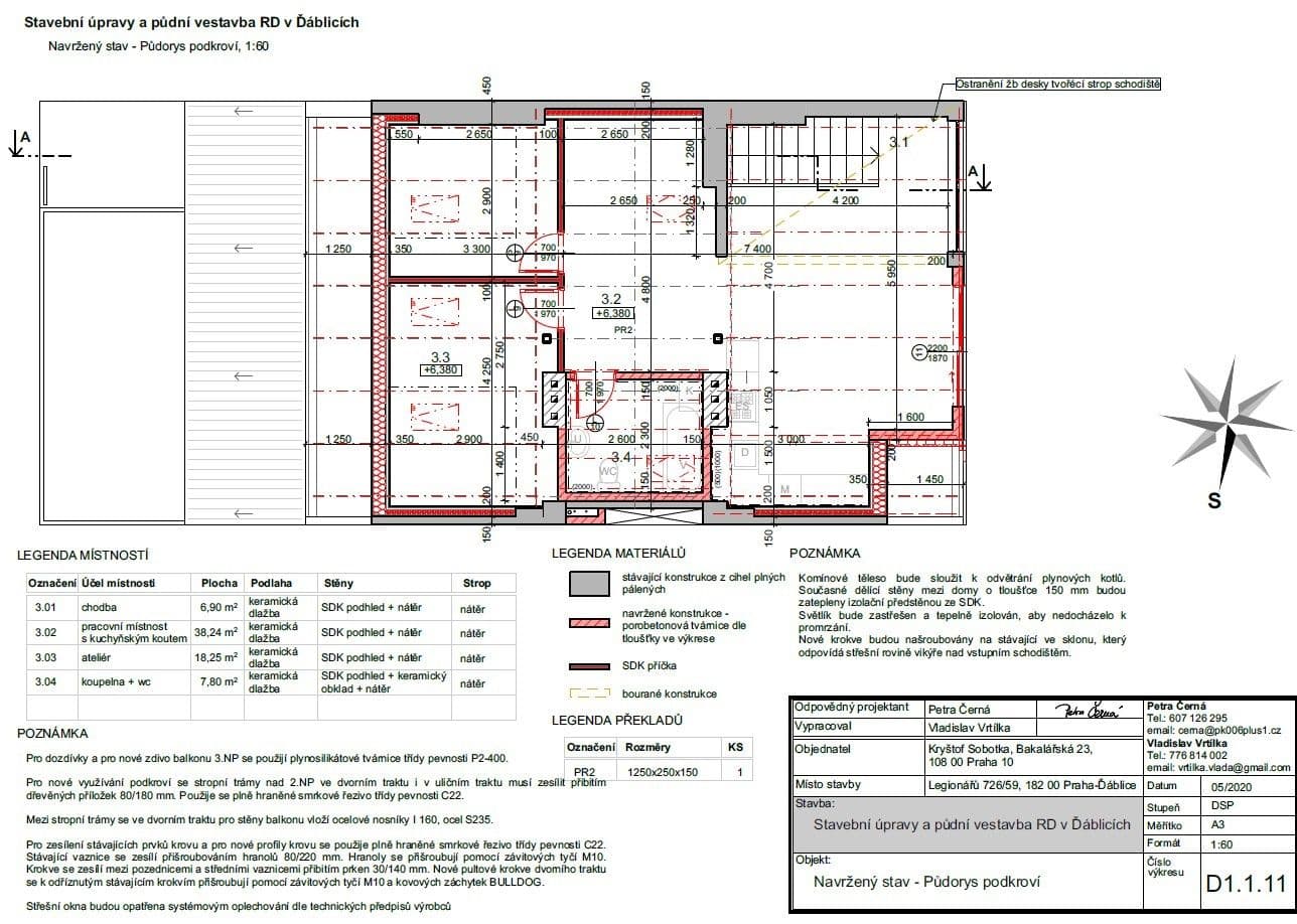 2 bedroom with open-plan kitchen flat to rent, 80 m², Legionářů, Prague, Prague 2 bedroom with open-plan kitchen flat to rent, 80 m², Legionářů, Prague, Prague