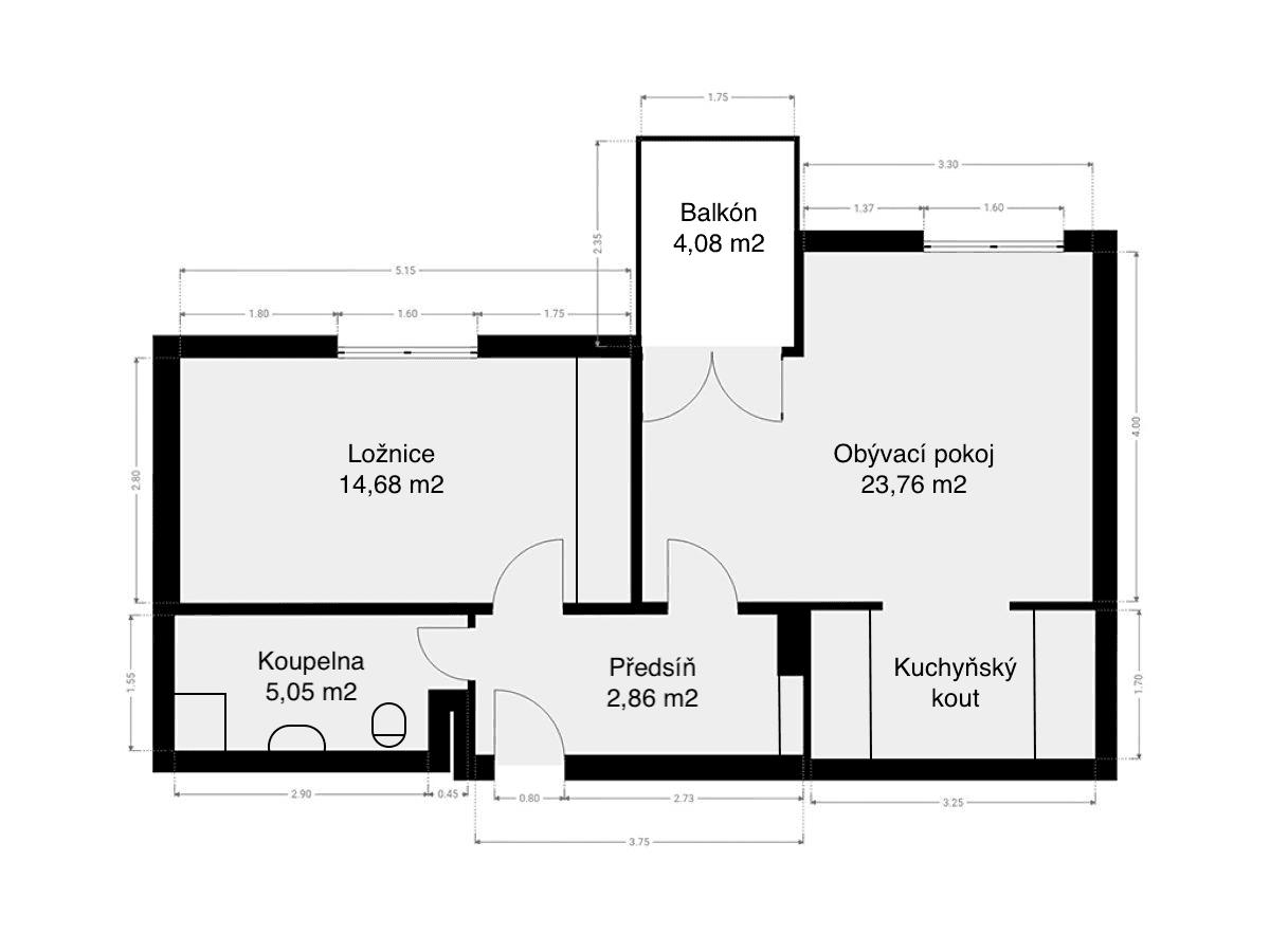 1 bedroom with open-plan kitchen flat for sale, 50 m², Tavolníková, Prague, Prague 1 bedroom with open-plan kitchen flat for sale, 50 m², Tavolníková, Prague, Prague