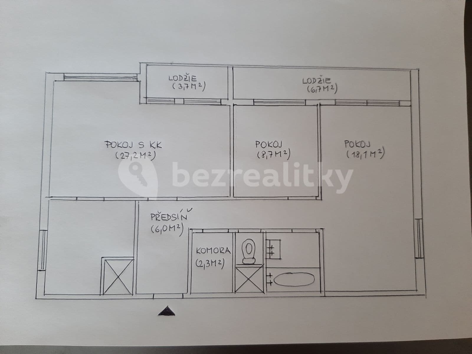 2 bedroom with open-plan kitchen flat to rent, 77 m², Šiškova, Prague, Prague 2 bedroom with open-plan kitchen flat to rent, 77 m², Šiškova, Prague, Prague
