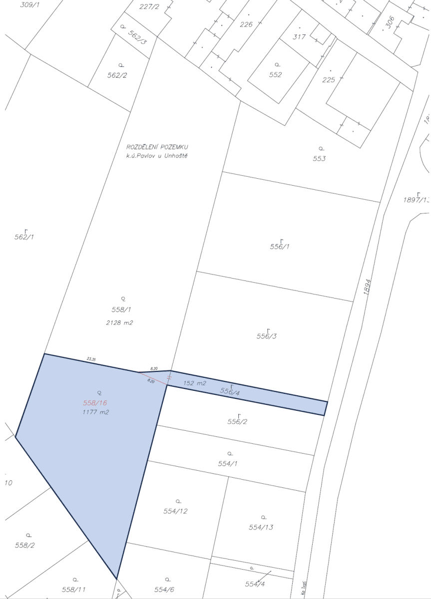 plot for sale, 1,165 m², Ke Trati, Pavlov, Středočeský Region plot for sale, 1,165 m², Ke Trati, Pavlov, Středočeský Region