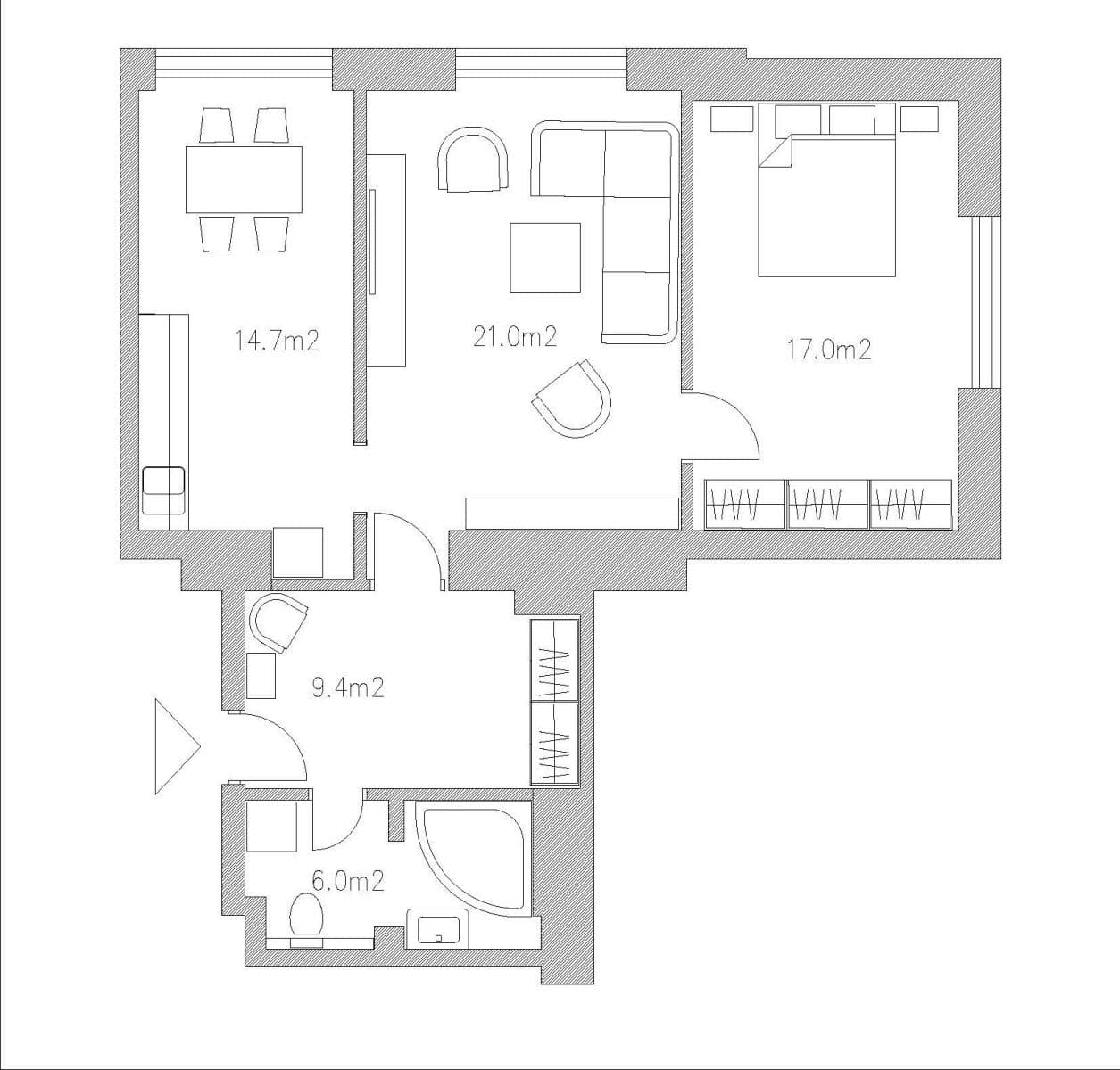 2 bedroom flat for sale, 70 m², Biskupcova, Prague, Prague 2 bedroom flat for sale, 70 m², Biskupcova, Prague, Prague