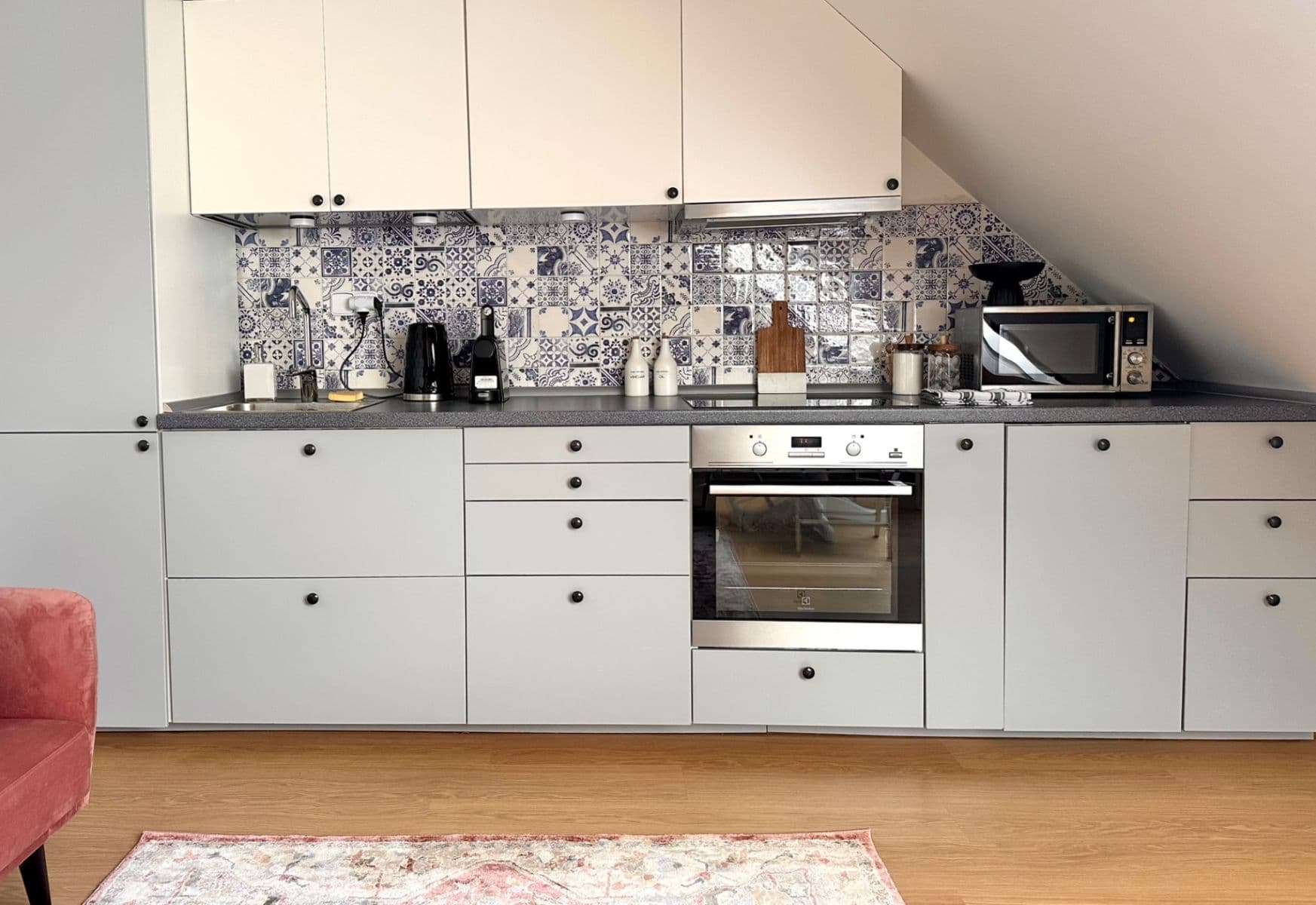 1 bedroom with open-plan kitchen flat to rent, 47 m², Drahobejlova, Prague, Prague 1 bedroom with open-plan kitchen flat to rent, 47 m², Drahobejlova, Prague, Prague