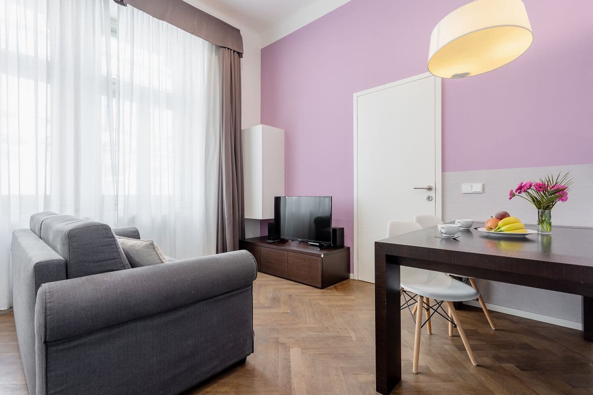 1 bedroom with open-plan kitchen flat to rent, 40 m², Staropramenná, Prague, Prague 1 bedroom with open-plan kitchen flat to rent, 40 m², Staropramenná, Prague, Prague