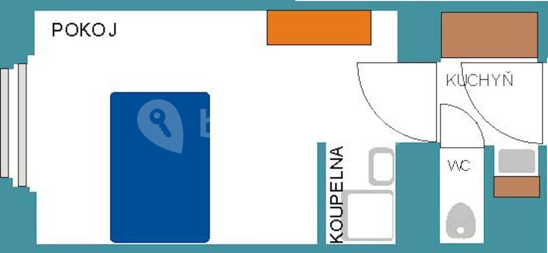 1 bedroom flat to rent, 24 m², Magistrů, Prague, Prague 1 bedroom flat to rent, 24 m², Magistrů, Prague, Prague