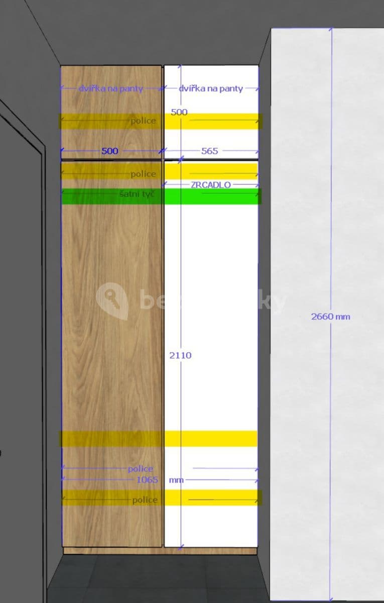 Studio flat to rent, 32 m², Azzoniho, Prague, Prague Studio flat to rent, 32 m², Azzoniho, Prague, Prague