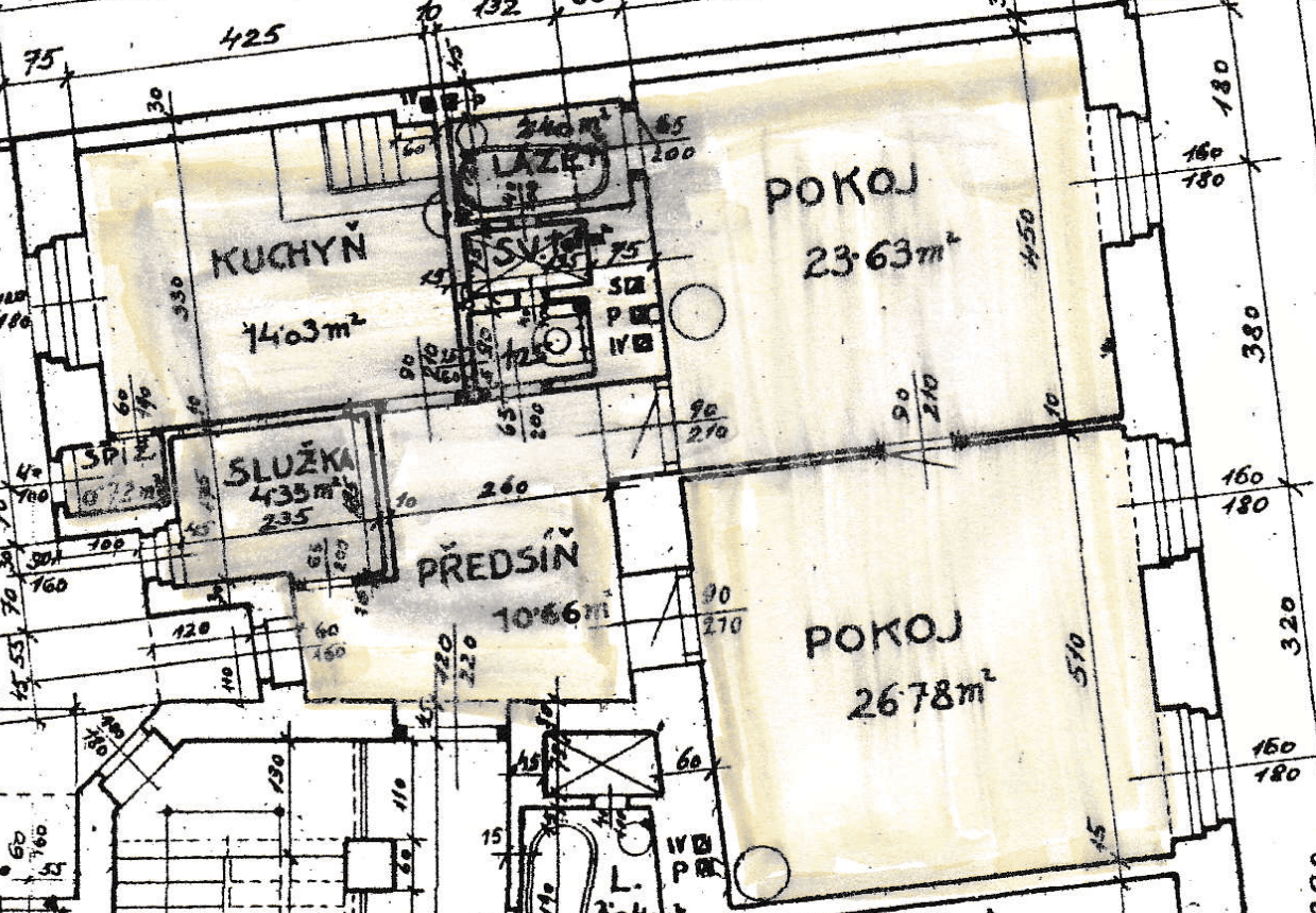 2 bedroom flat to rent, 82 m², Přemyslovská, Prague, Prague 2 bedroom flat to rent, 82 m², Přemyslovská, Prague, Prague