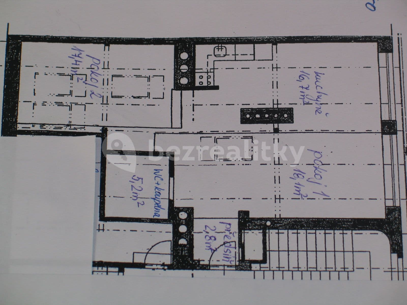 2 bedroom with open-plan kitchen flat to rent, 88 m², Ježkova, Prague, Prague 2 bedroom with open-plan kitchen flat to rent, 88 m², Ježkova, Prague, Prague