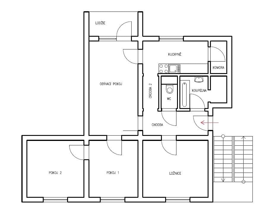 4 bedroom flat for sale, 87 m², Antonína Slavíčka, Svitavy, Pardubický Region 4 bedroom flat for sale, 87 m², Antonína Slavíčka, Svitavy, Pardubický Region