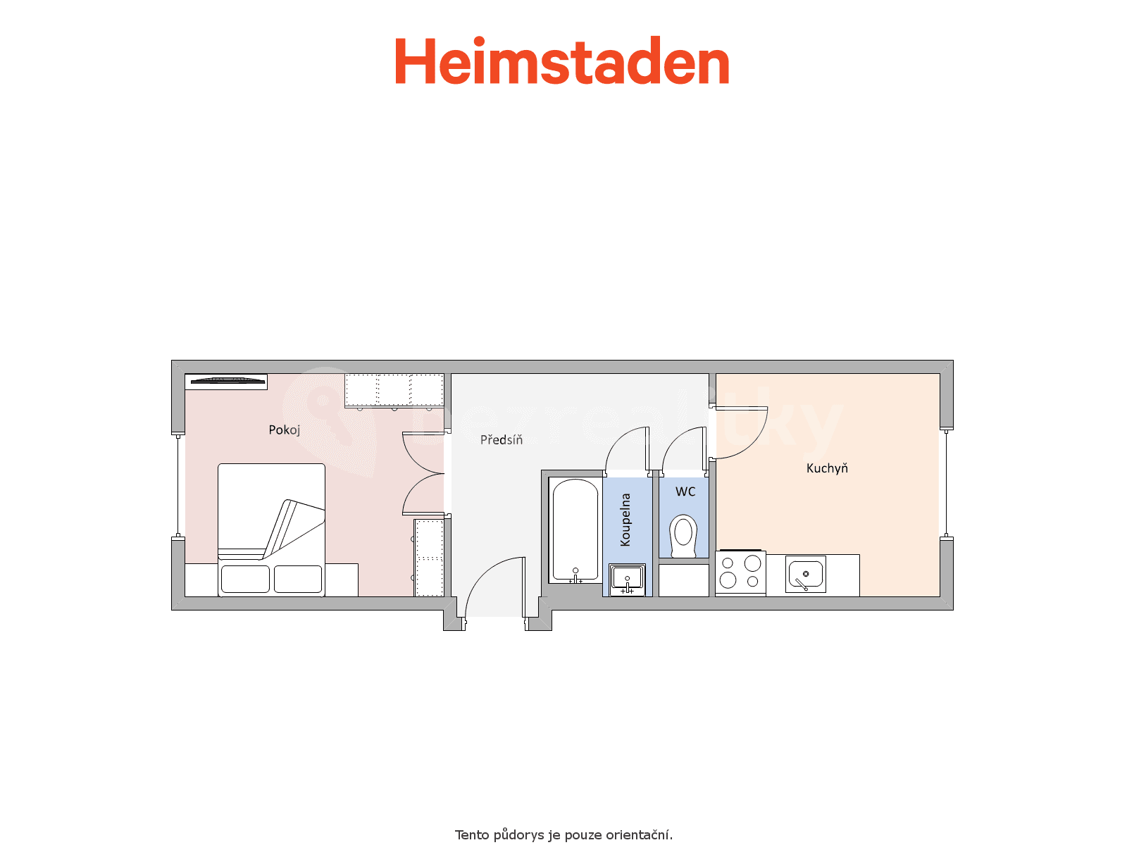1 bedroom flat to rent, 34 m², Československé armády, Havířov, Moravskoslezský Region 1 bedroom flat to rent, 34 m², Československé armády, Havířov, Moravskoslezský Region