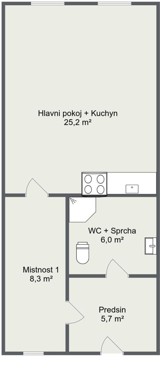 1 bedroom flat for sale, 52 m², Příční, Brno, Jihomoravský Region 1 bedroom flat for sale, 52 m², Příční, Brno, Jihomoravský Region