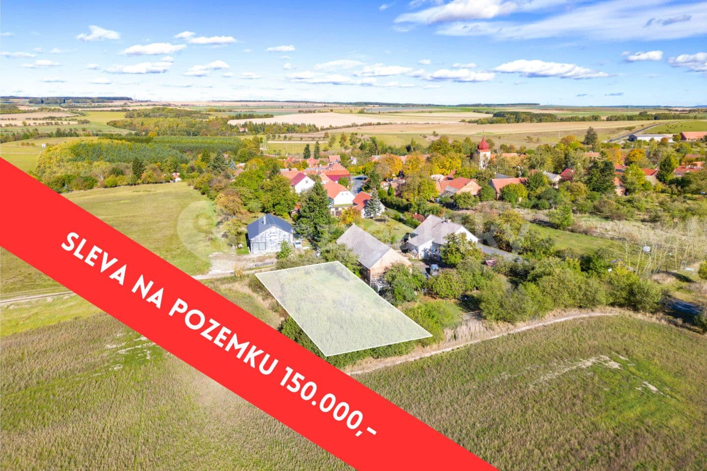 plot for sale, 883 m², Slabce, Středočeský Region