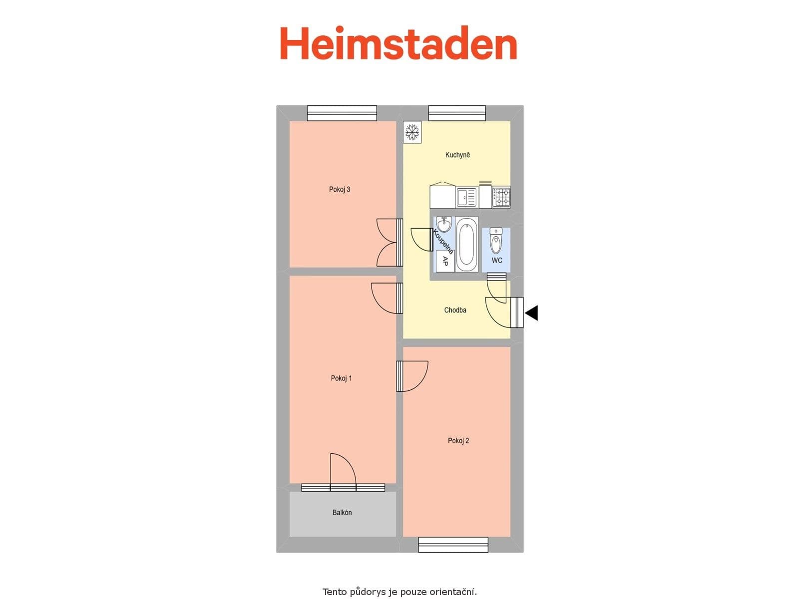 3 bedroom flat to rent, 67 m², Edisonova, Havířov, Moravskoslezský Region 3 bedroom flat to rent, 67 m², Edisonova, Havířov, Moravskoslezský Region