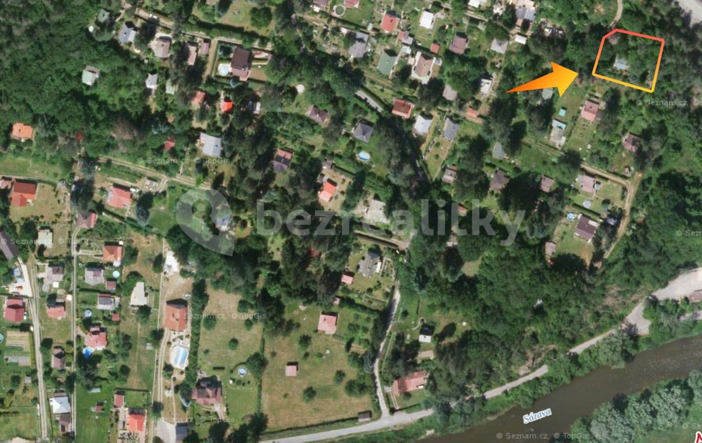 recreational property for sale, 1,256 m², Stříbrná Skalice, Středočeský Region