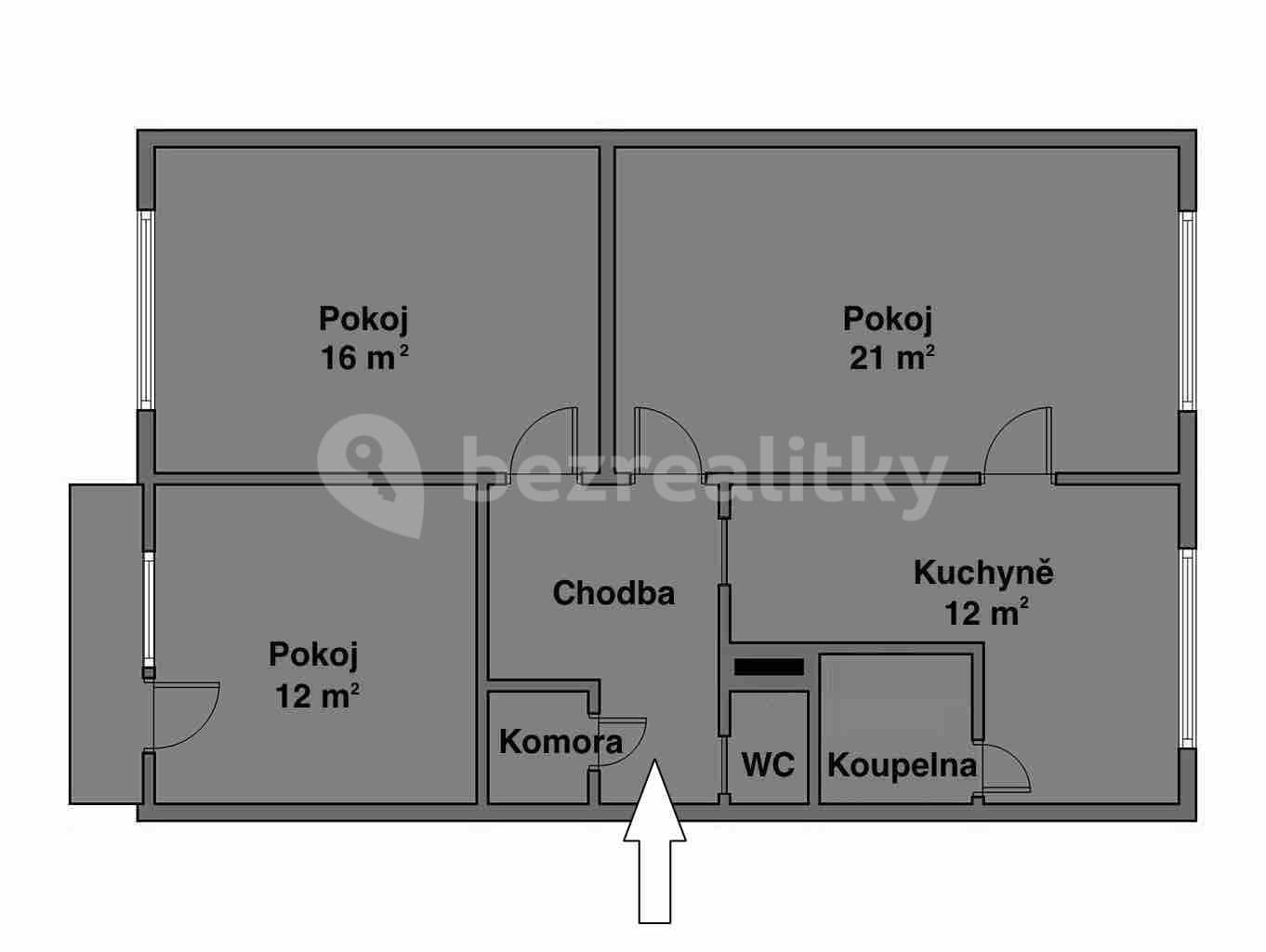 3 bedroom flat for sale, 76 m², Květnická, Tišnov, Jihomoravský Region
