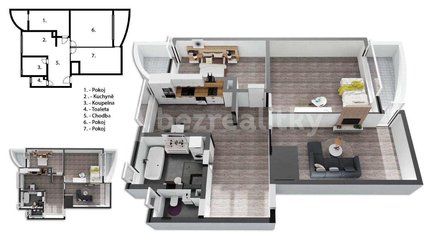 3 bedroom flat for sale, 106 m², Kmochova, Hostivice, Středočeský Region