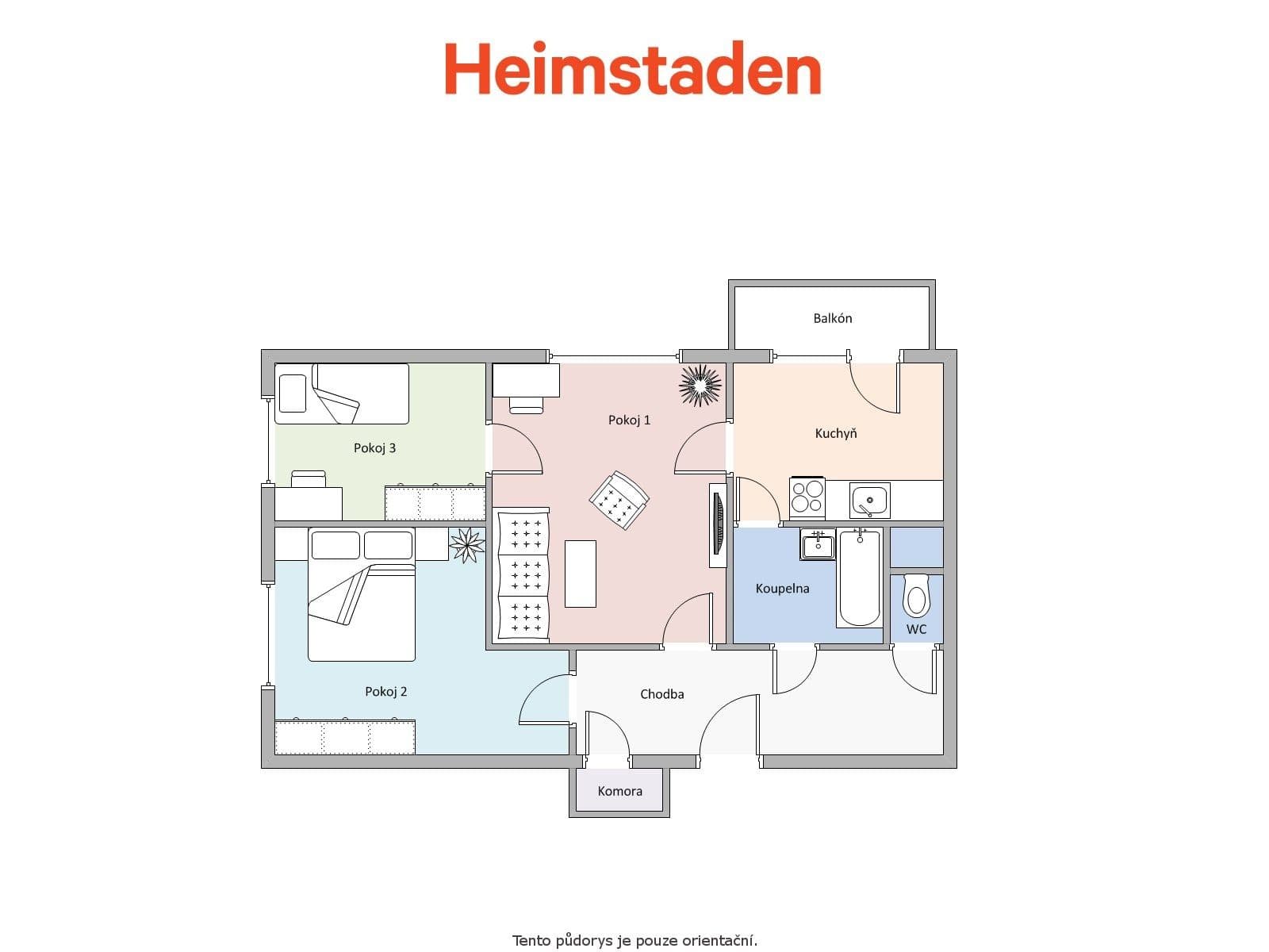 3 bedroom flat to rent, 64 m², Kosmonautů, Havířov, Moravskoslezský Region 3 bedroom flat to rent, 64 m², Kosmonautů, Havířov, Moravskoslezský Region