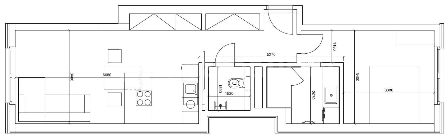 1 bedroom with open-plan kitchen flat to rent, 53 m², Na Žertvách, Prague, Prague 1 bedroom with open-plan kitchen flat to rent, 53 m², Na Žertvách, Prague, Prague