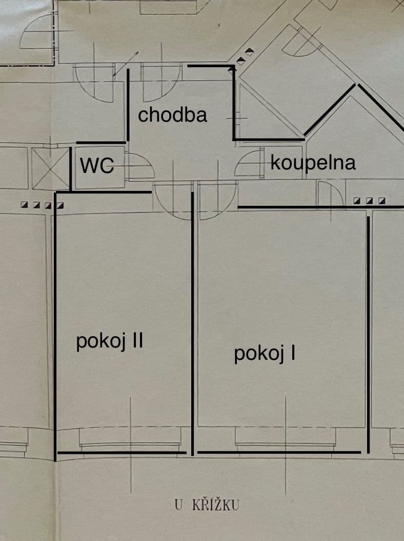 1 bedroom with open-plan kitchen flat to rent, 54 m², V Horkách, Prague, Prague 1 bedroom with open-plan kitchen flat to rent, 54 m², V Horkách, Prague, Prague