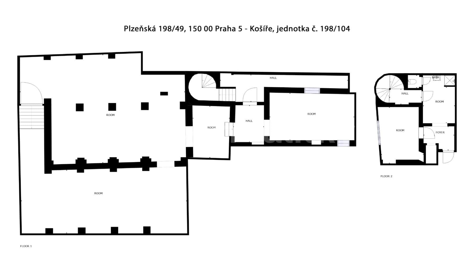 non-residential property for sale, 308 m², Plzeňská, Prague, Prague