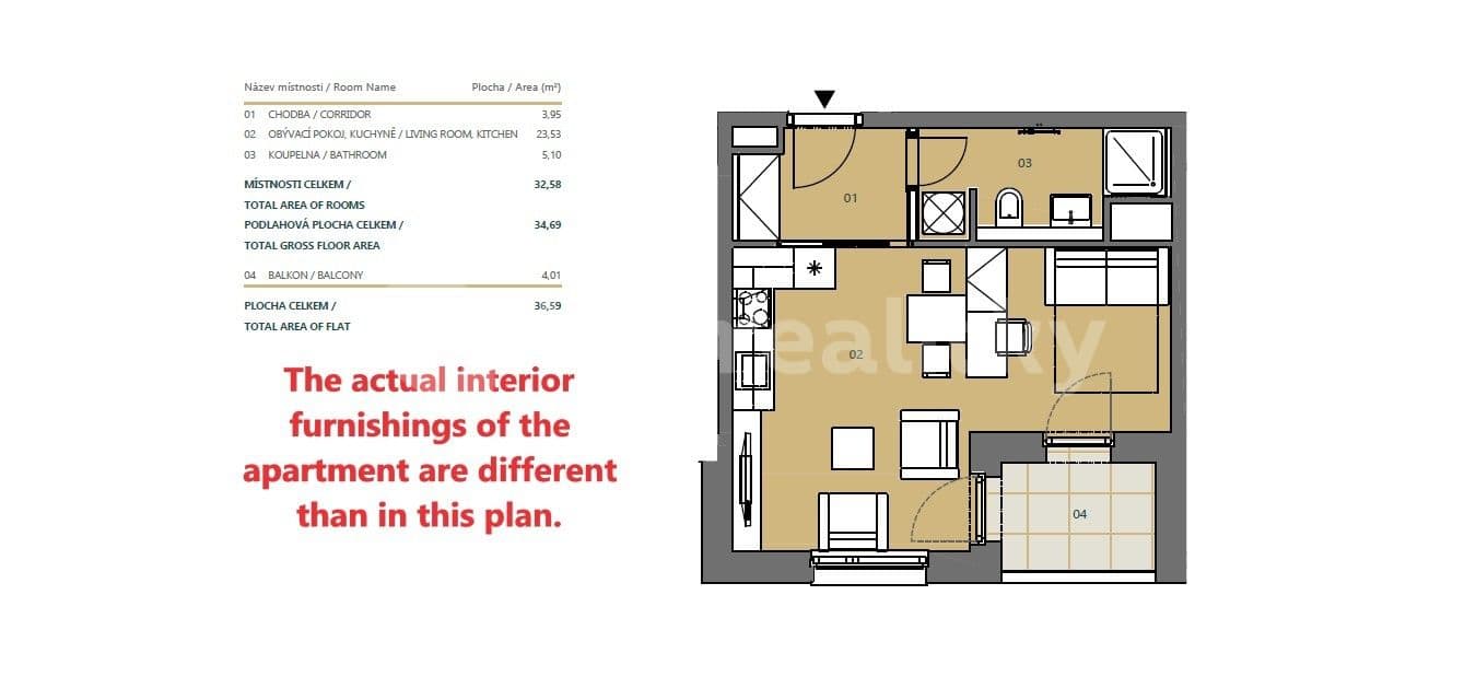 Studio flat to rent, 35 m², Jankovcova, Prague, Prague Studio flat to rent, 35 m², Jankovcova, Prague, Prague