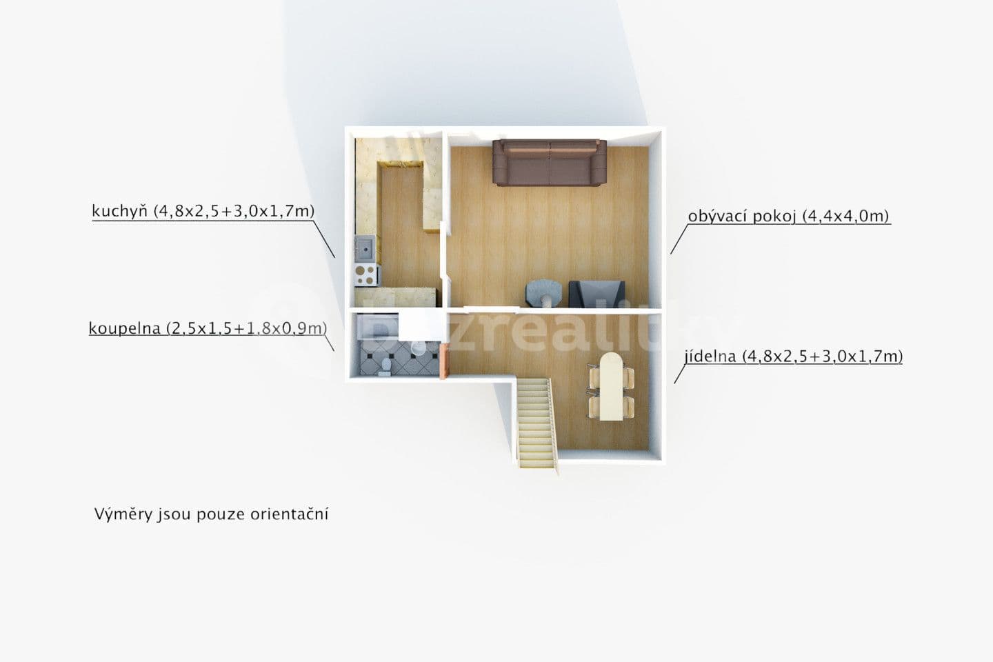 3 bedroom with open-plan kitchen flat for sale, 111 m², Palackého, Stříbro, Plzeňský Region