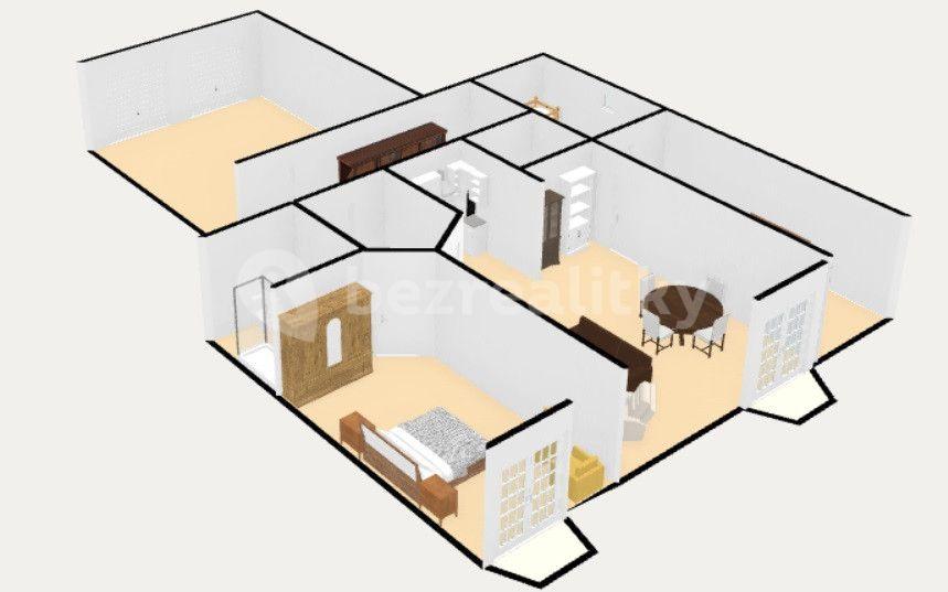3 bedroom with open-plan kitchen flat for sale, 132 m², K Lanovce, Jáchymov, Karlovarský Region