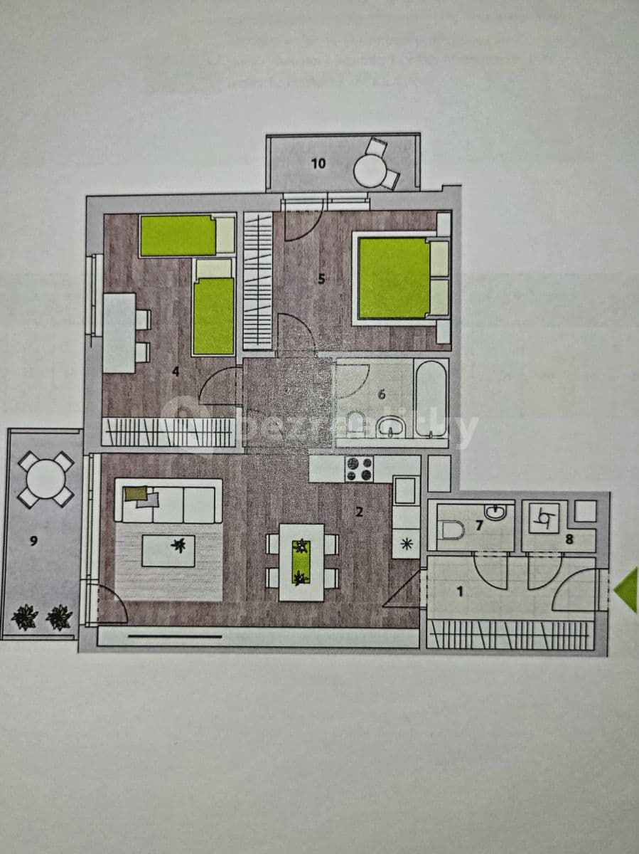 2 bedroom with open-plan kitchen flat to rent, 81 m², T. G. Masaryka, Horoměřice, Středočeský Region 2 bedroom with open-plan kitchen flat to rent, 81 m², T. G. Masaryka, Horoměřice, Středočeský Region