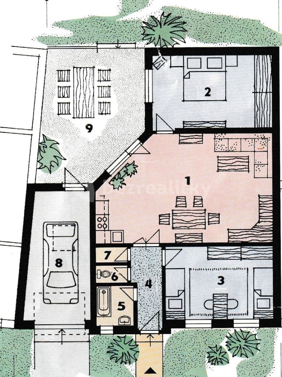 house to rent, 103 m², Na Božkovně, Prague, Prague house to rent, 103 m², Na Božkovně, Prague, Prague