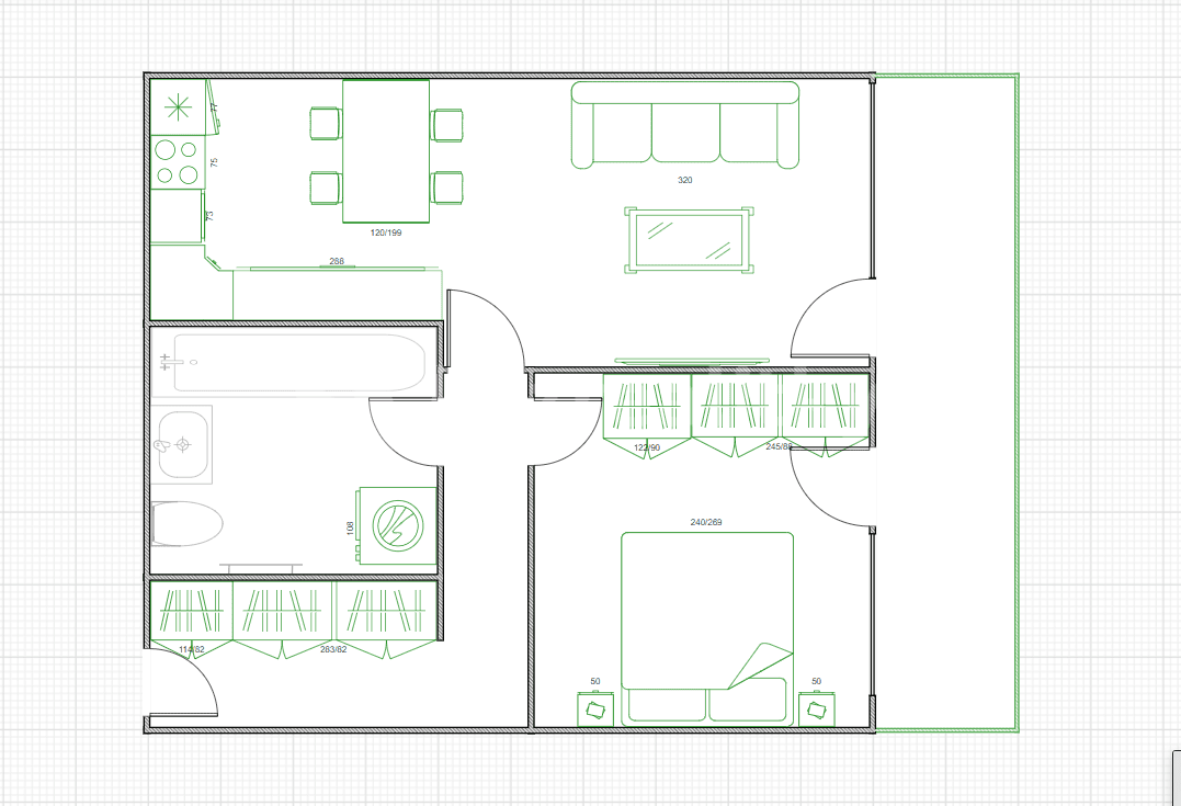 1 bedroom with open-plan kitchen flat to rent, 50 m², Jeremiášova, Prague, Prague 1 bedroom with open-plan kitchen flat to rent, 50 m², Jeremiášova, Prague, Prague