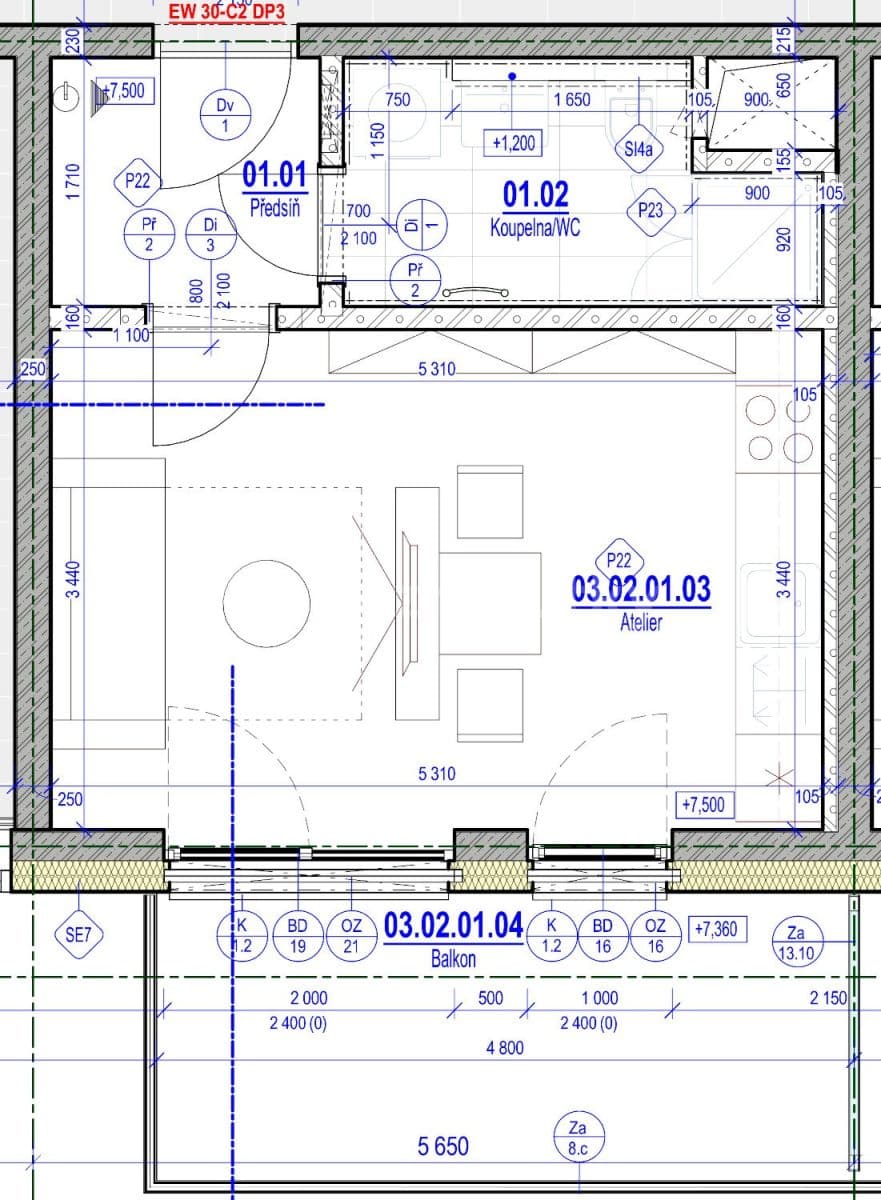 Studio flat to rent, 30 m², Bratislavská, Brno, Jihomoravský Region Studio flat to rent, 30 m², Bratislavská, Brno, Jihomoravský Region