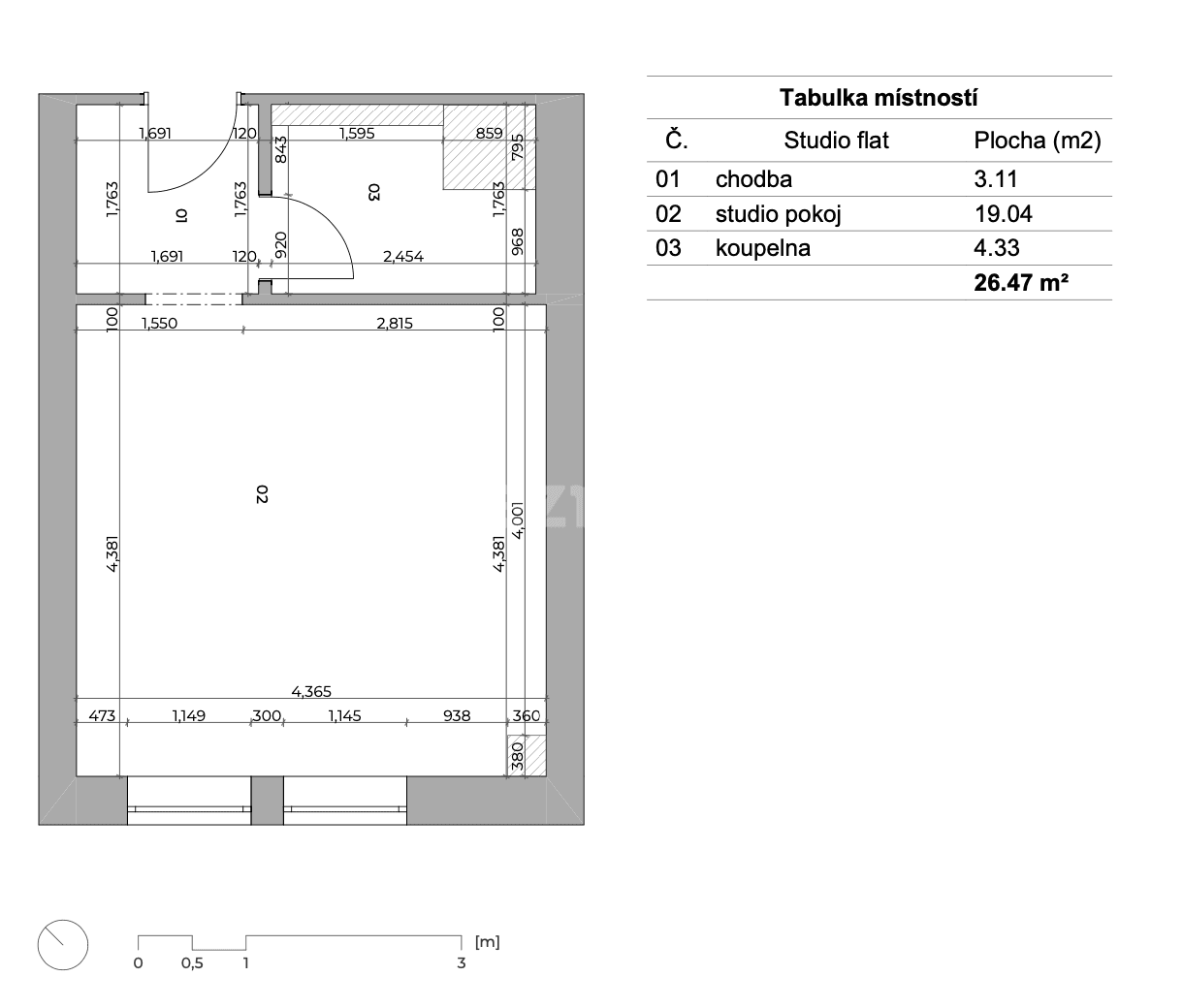 Studio flat to rent, 27 m², Perucká, Prague, Prague Studio flat to rent, 27 m², Perucká, Prague, Prague
