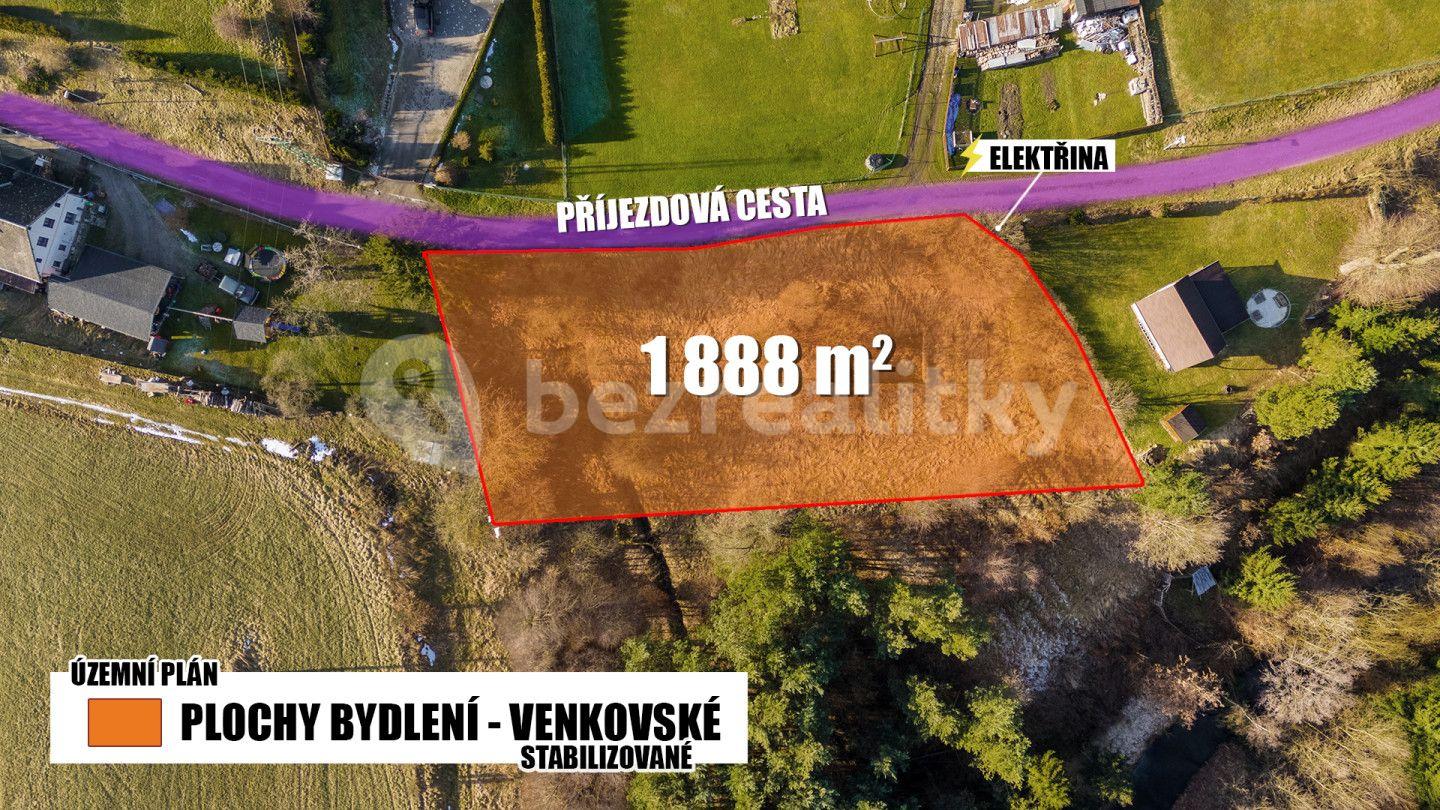 plot for sale, 1,888 m², Velký Valtinov, Liberecký Region