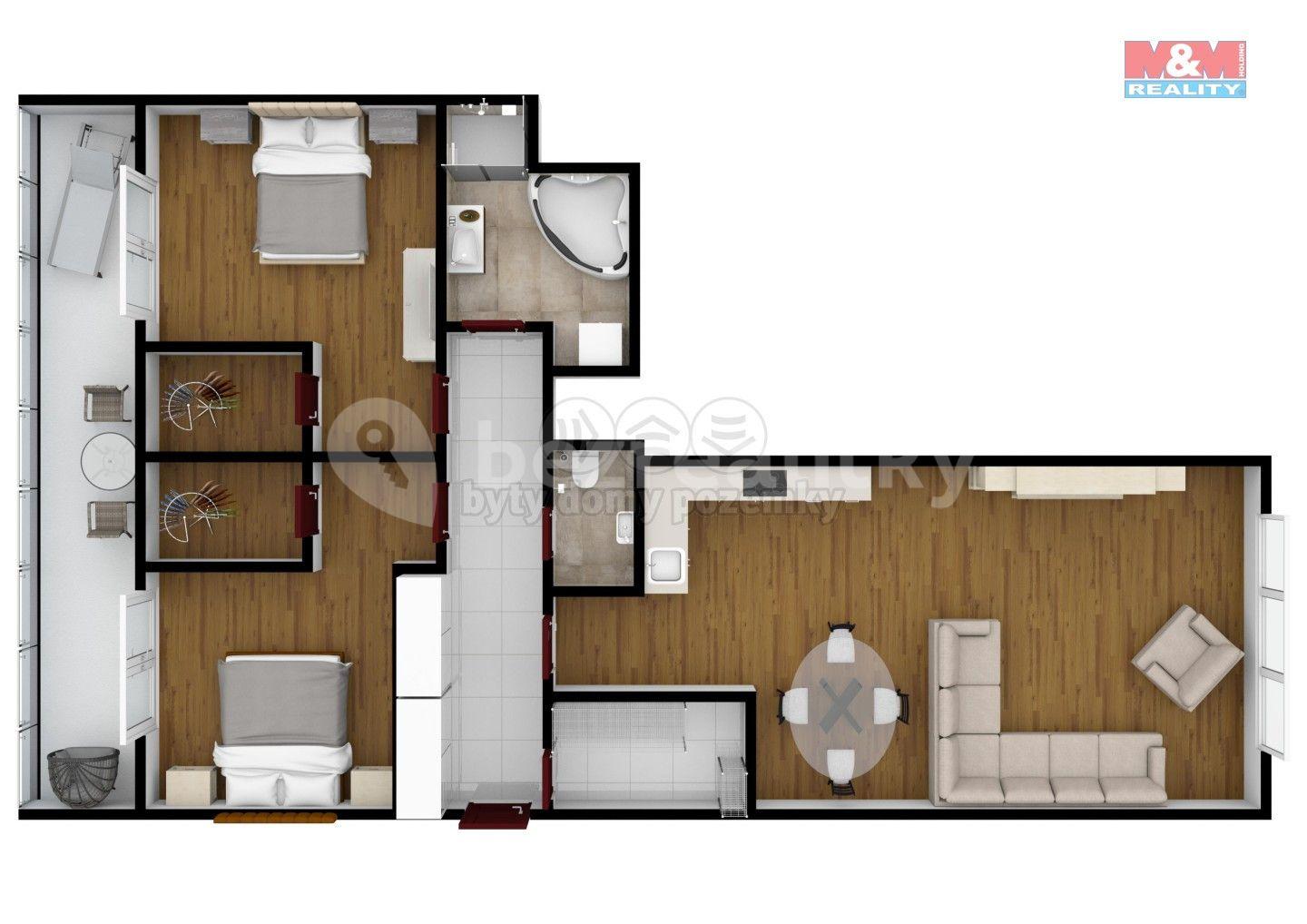 2 bedroom with open-plan kitchen flat for sale, 117 m², Mattoniho nábřeží, Karlovy Vary, Karlovarský Region