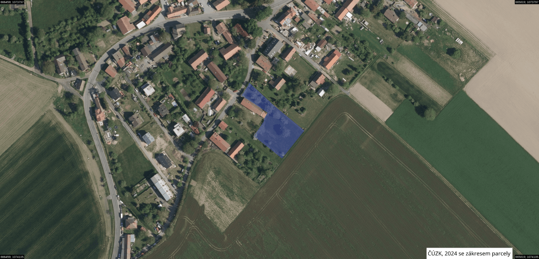 plot for sale, 2,501 m², Bousov, Pardubický Region plot for sale, 2,501 m², Bousov, Pardubický Region